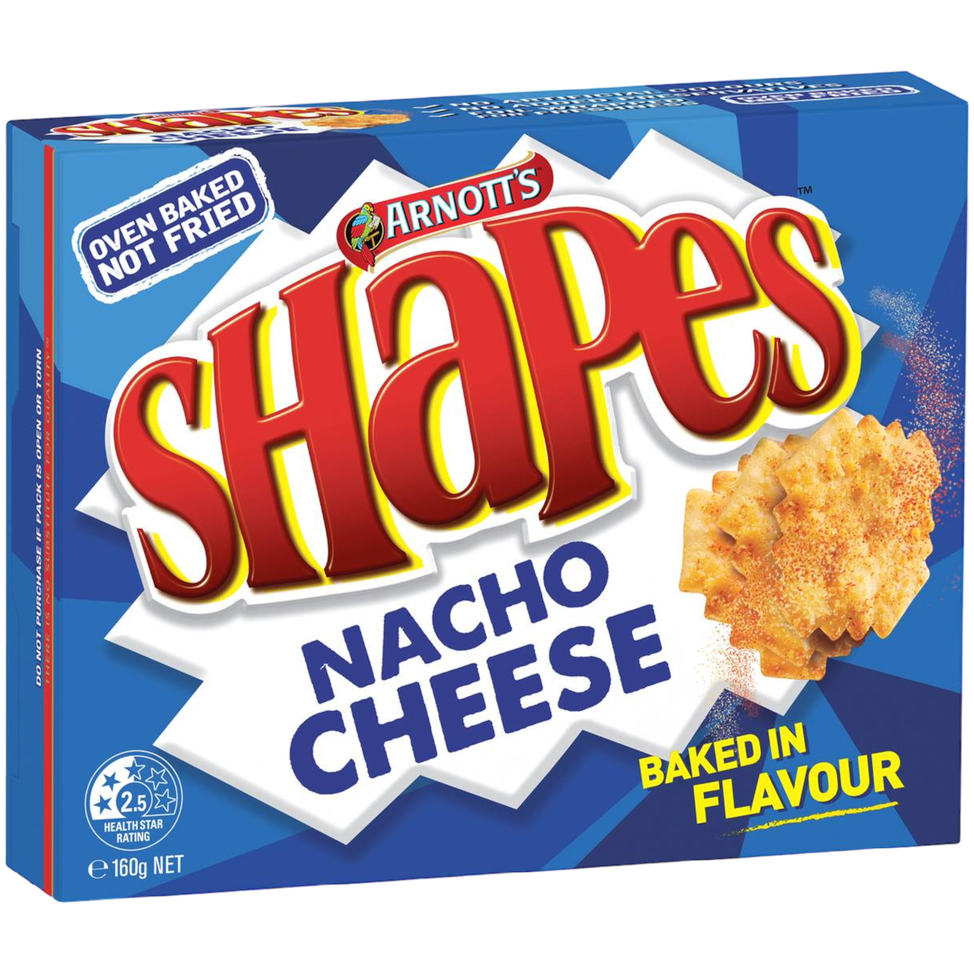 Arnott's Shapes Nacho Cheese Flavour (Australia) - 5.64oz (160g)