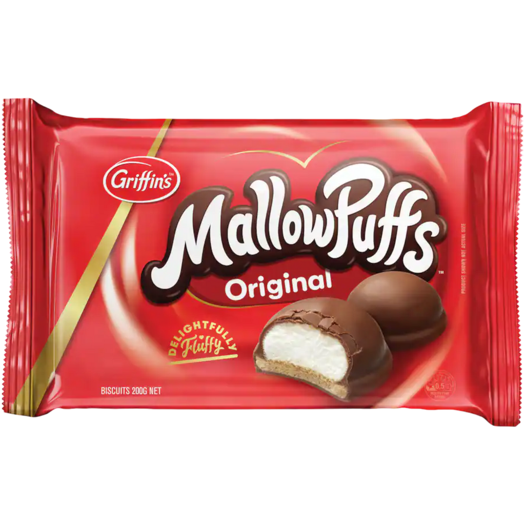 Griffins Mallowpuffs Chocolate Biscuits Original (New Zealand) - 7oz (200g)