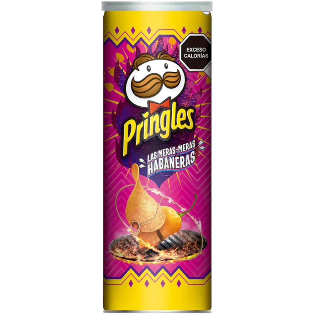 Pringles Las Meras Meras Habaneras (Habanero) (Mexico) - 4.4oz (124g)