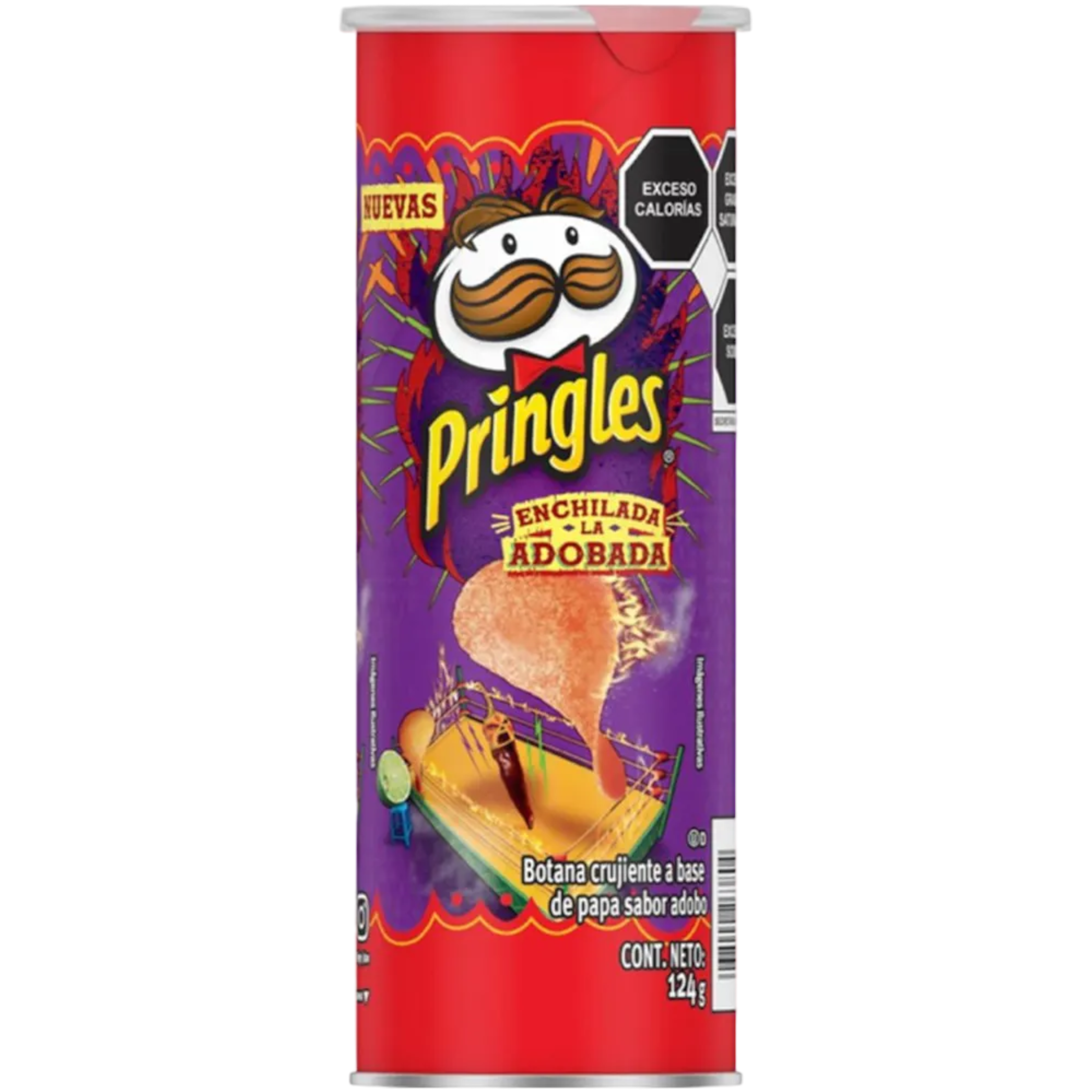 Pringles Enchilada La Adobada (Spicy Enchiladas) (Habanero) (Mexico) - 4.4oz (124g)