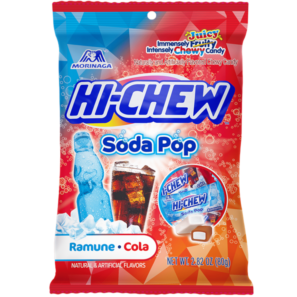 Hi-Chew Bag Soda Pop Ramune & Cola - 2.82oz (80g)