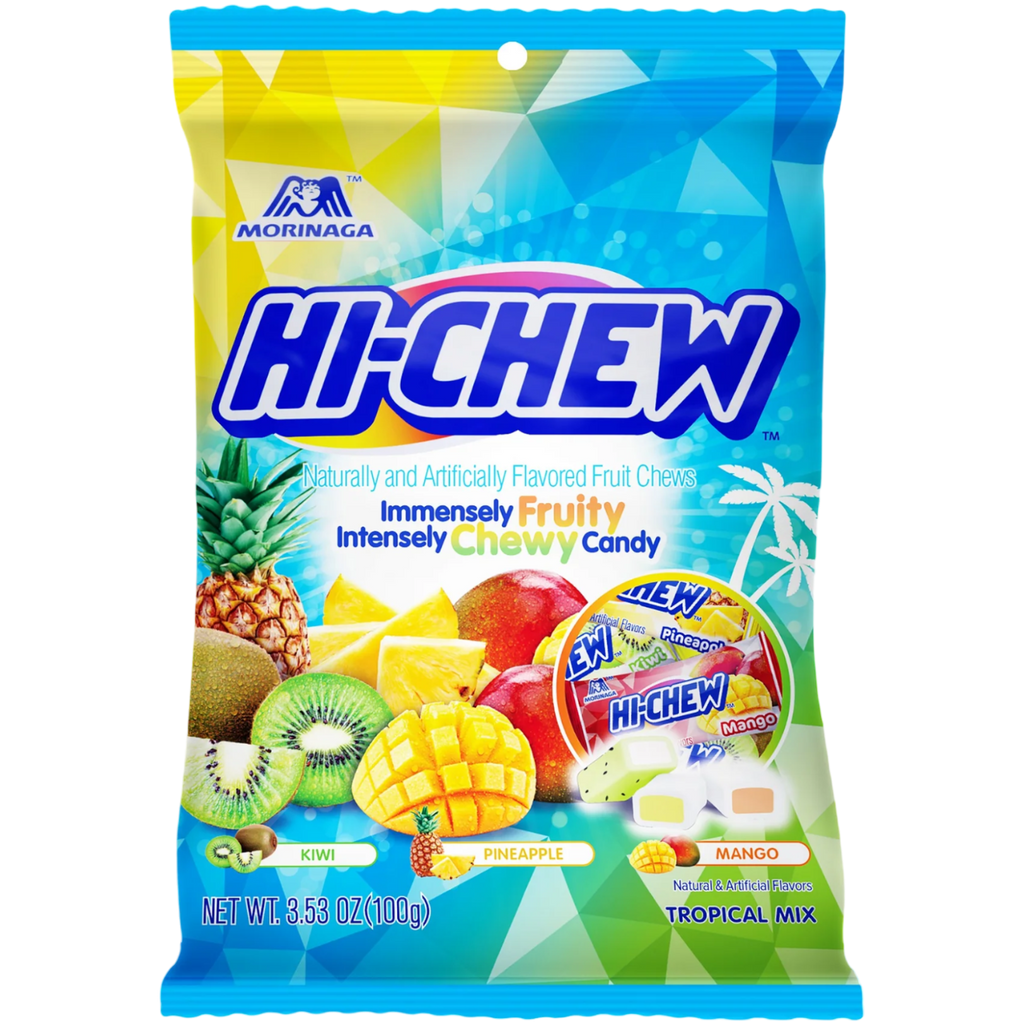 Hi-Chew Tropical Mix Peg Bag - 3.53oz (100g)