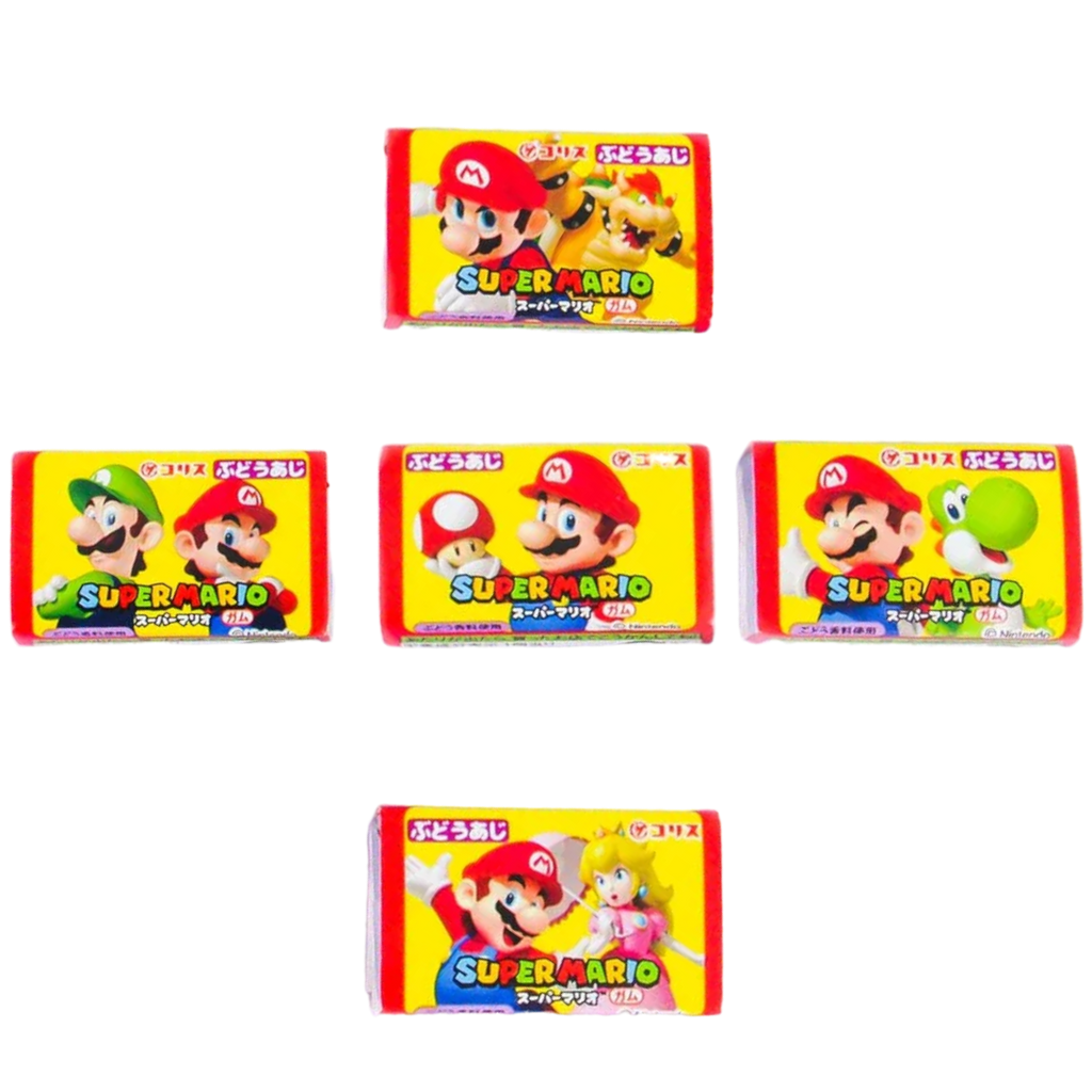 Coris Super Mario Chewing Gum Grape Flavour (Japan) - 0.21oz (6g)