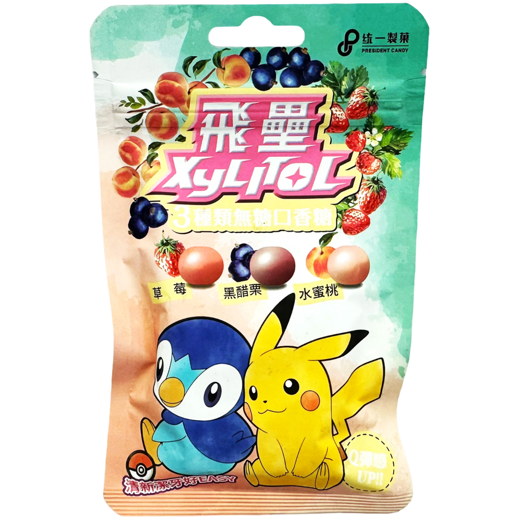 Pokemon President Candy Xylitol Sugar Free Gum Assorted Flavours (Taiwan) - 1.59oz (45g)