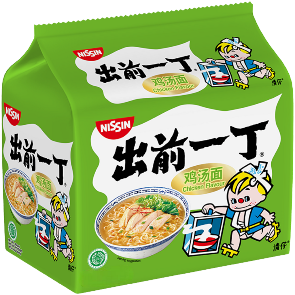 Nissin Chu Qian Yi Ding Chicken Flavour Instant Noodles (Singapore) - 82g