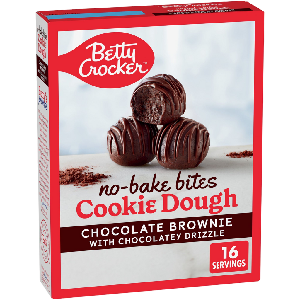 Betty Crocker No-Bake Cookie Dough Bites Chocolate Brownie With Chocolatey Drizzle - 12.2oz (345g)