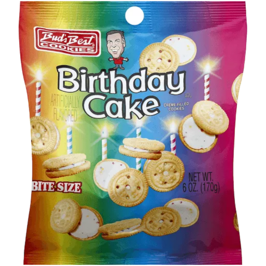 Bud's Best Birthday Cake Bite Size Cookies - 6oz (170g)