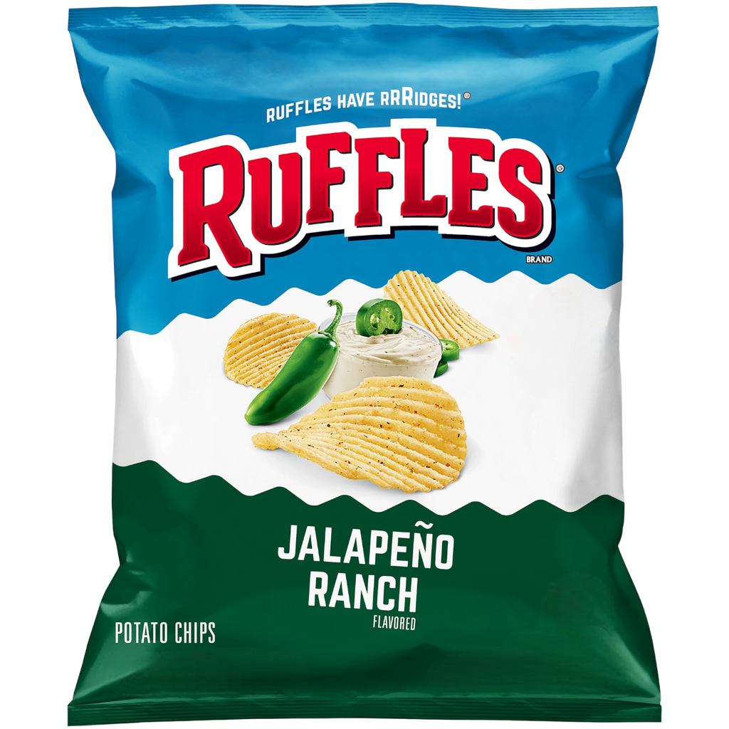 Ruffles Jalapeño Ranch Potato Chips - 6.5oz (184g)