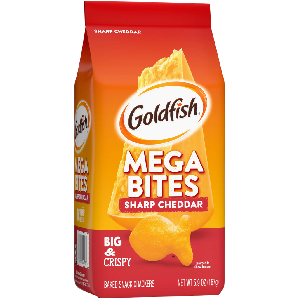 Pepperidge Farm Goldfish Mega Bites Sharp Cheddar - 5.9oz (167g)