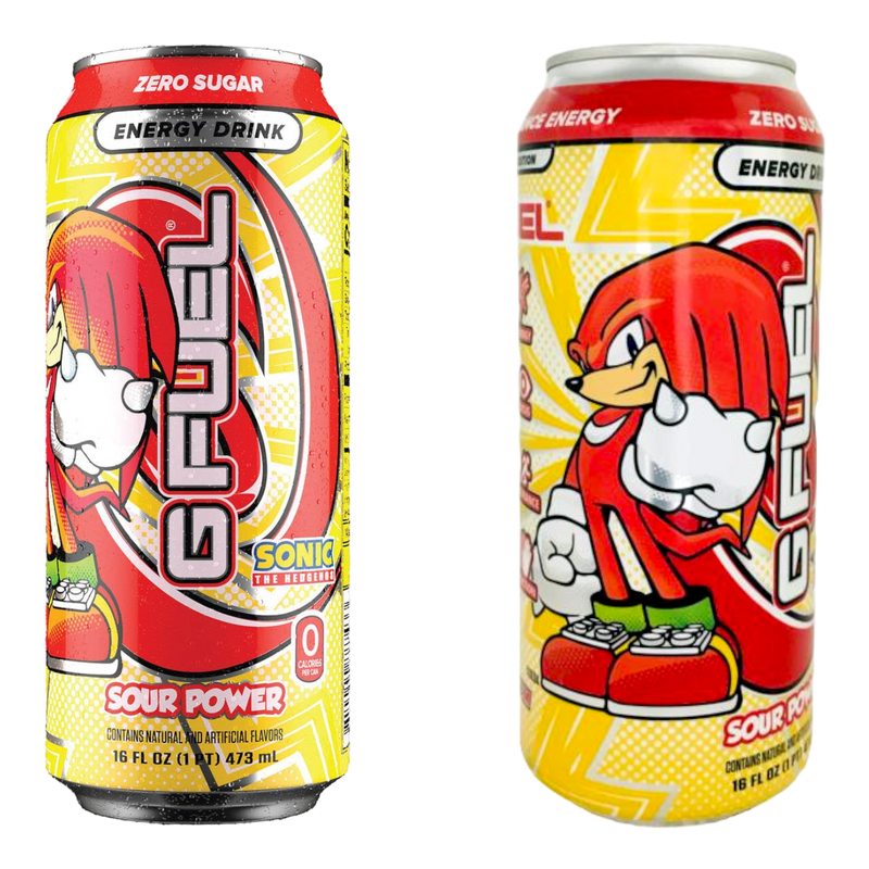 G FUEL - Knuckles (Sour Raspberry Candy Flavour) Zero Sugar Energy Drink - 16fl.oz (473ml)