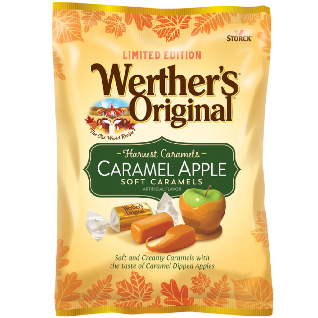 Werther's Original Harvest Soft Caramels Caramel Apple Flavour (Fall Limited Edition) - 2.22oz (63g)