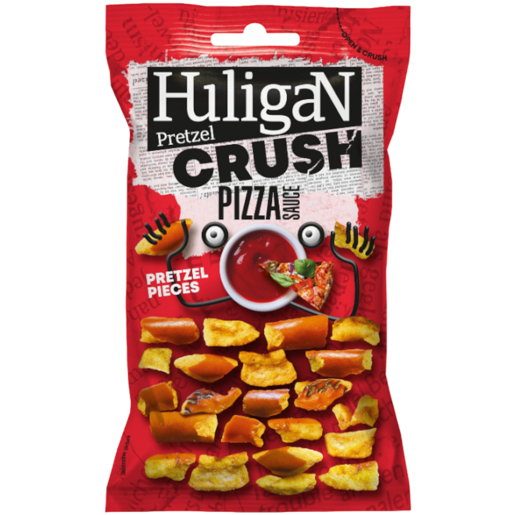 HuligaN Pretzel Pieces Pizza Sauce Flavour - 2.3oz (65g)