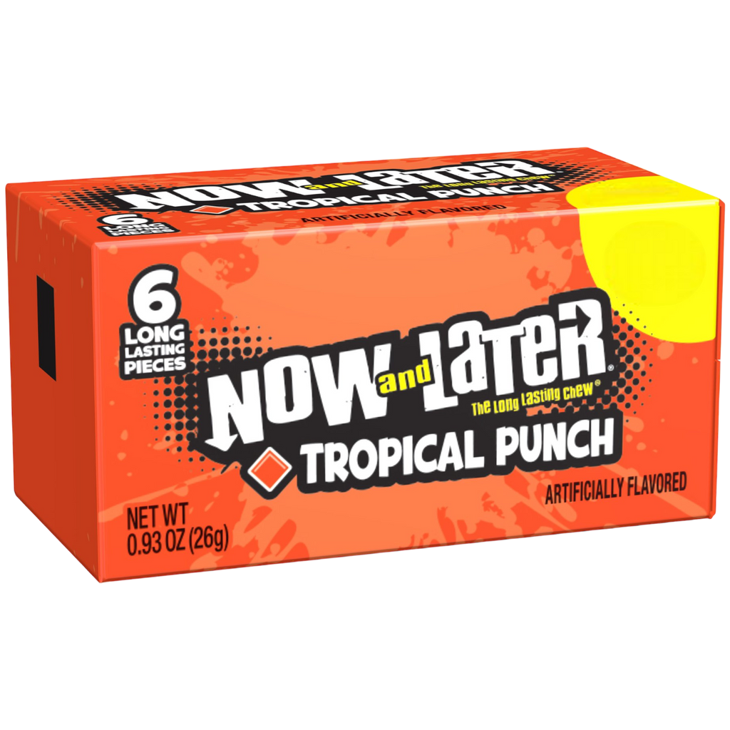 Now & Later 6 Piece Tropical Punch Candy 0.93oz (26g)