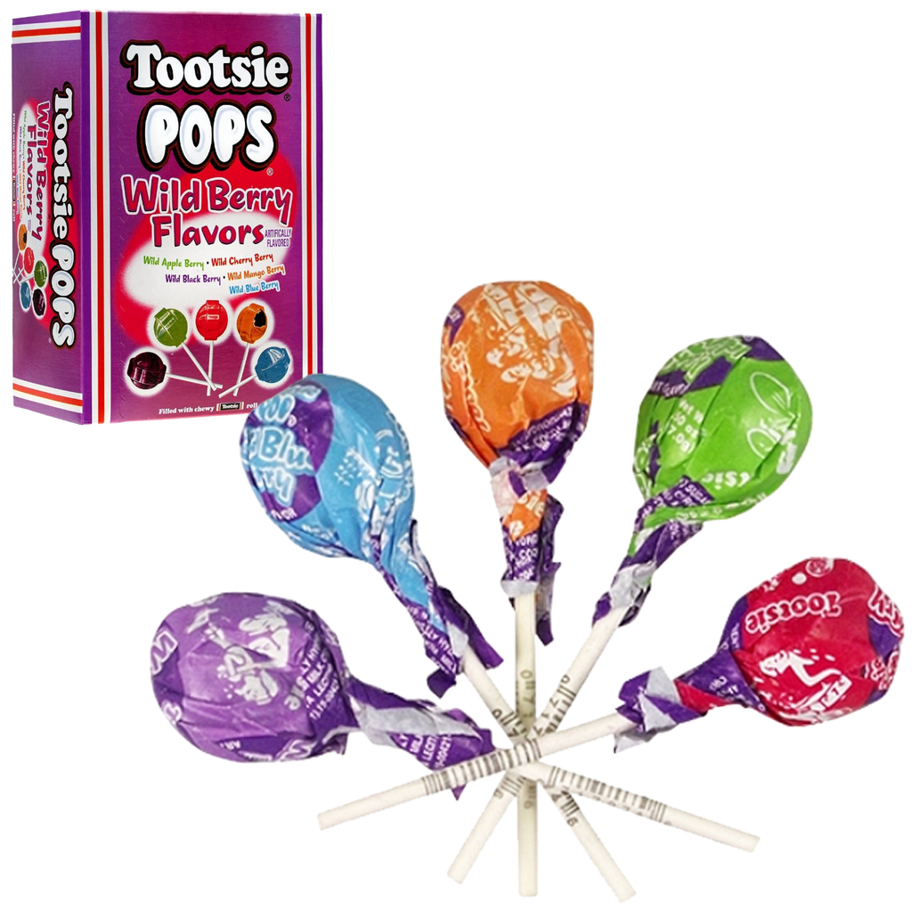 Tootsie Roll Wild Berry Chocolate Fudge Filled Pop - 0.6oz (17g)