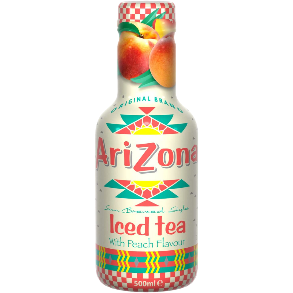AriZona Sun Brewed Style Iced Tea with Peach Flavour - 16.9fl.oz (500ml)