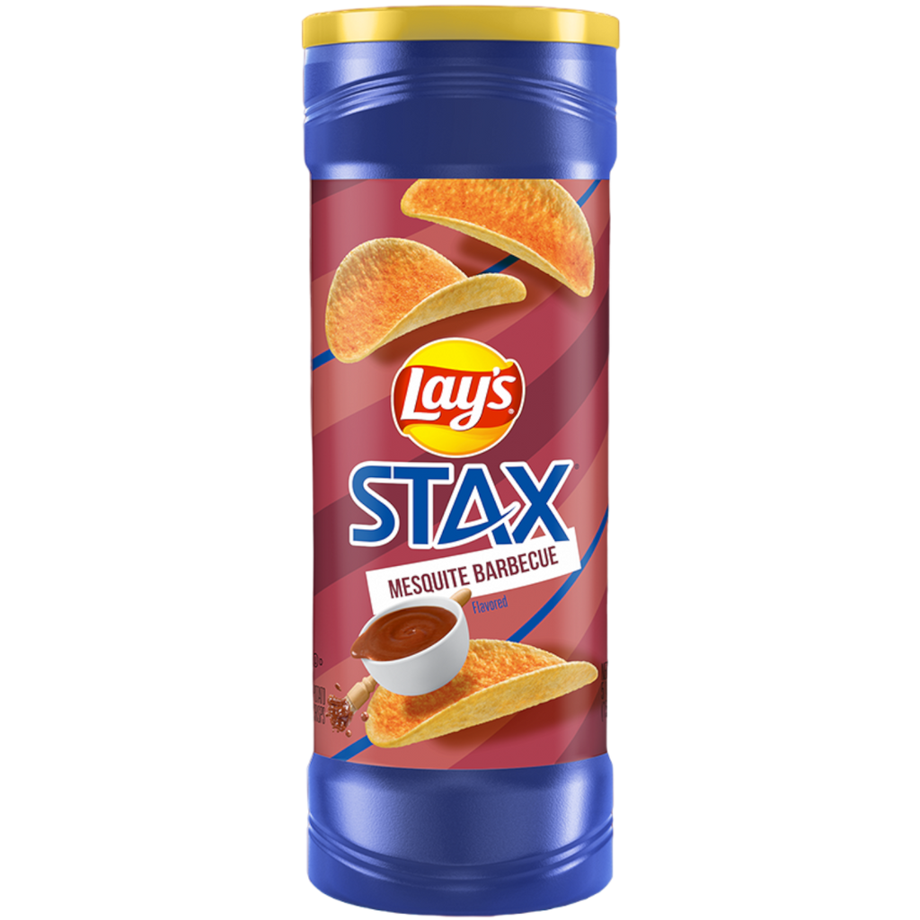 Lay's Stax Potato Chips Mesquite Barbecue - 5.75oz (155.9g)