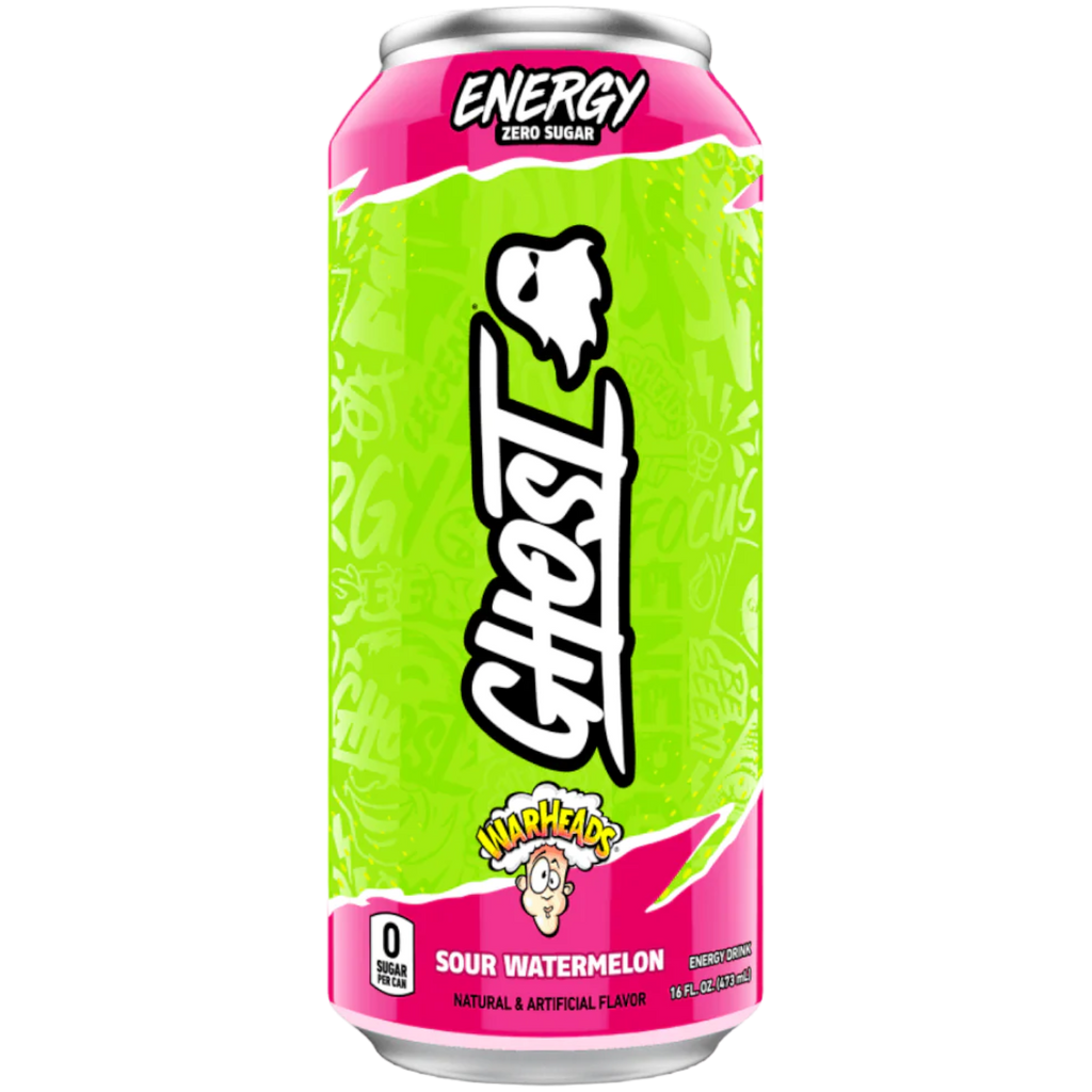 Ghost Warheads Sour Watermelon Energy Drink - 16fl.oz (473ml)