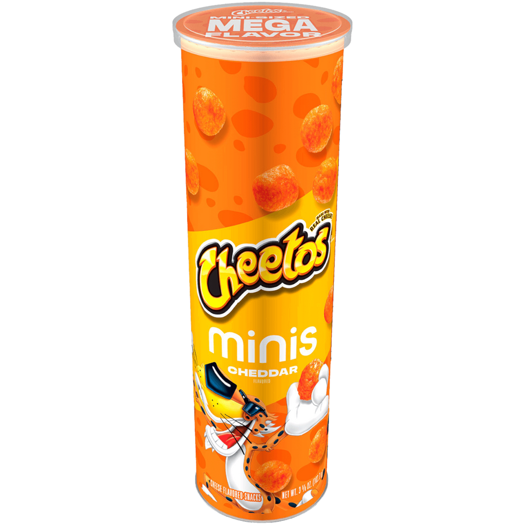 Cheetos Minis Tube Cheddar Flavour - 3.625oz (102.7g)