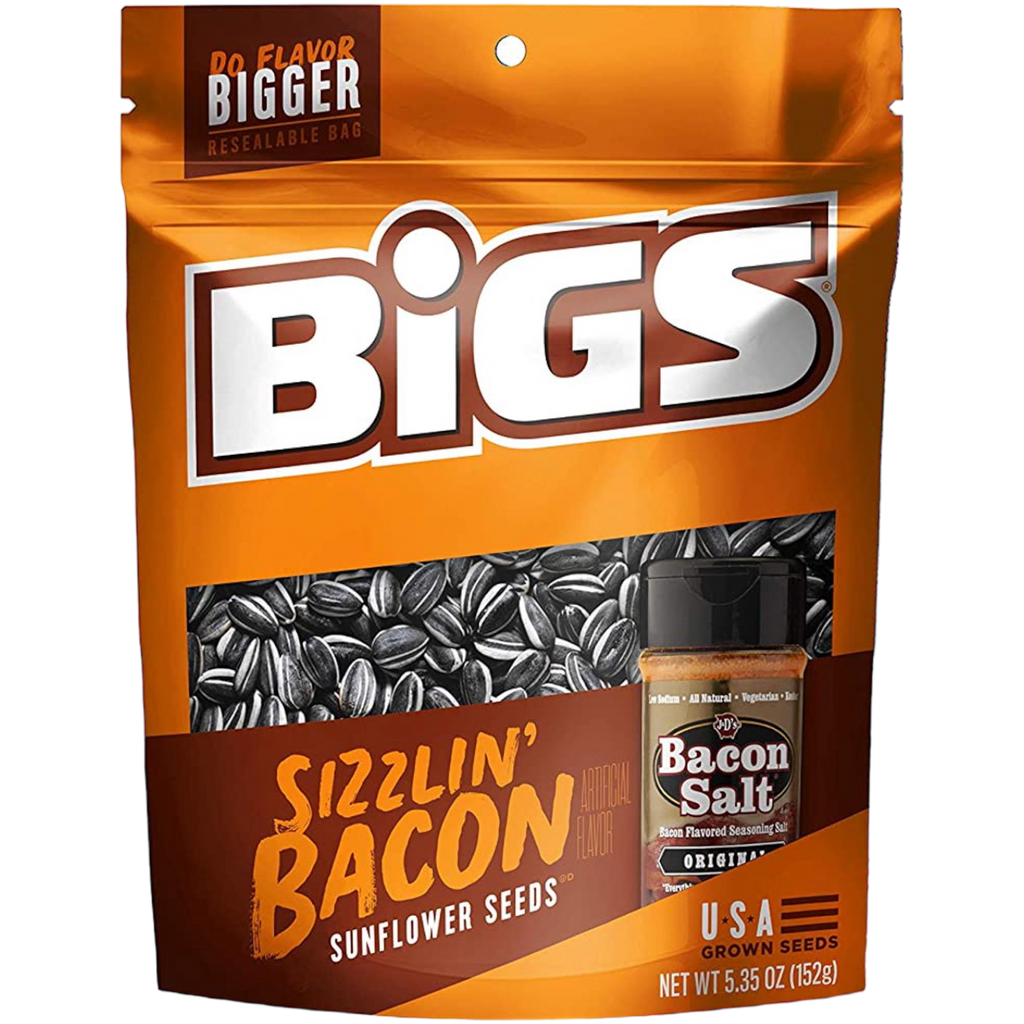 BIGS Sunflower Seeds J&D's Sizzlin' Bacon Salt - 5.35oz (152g)