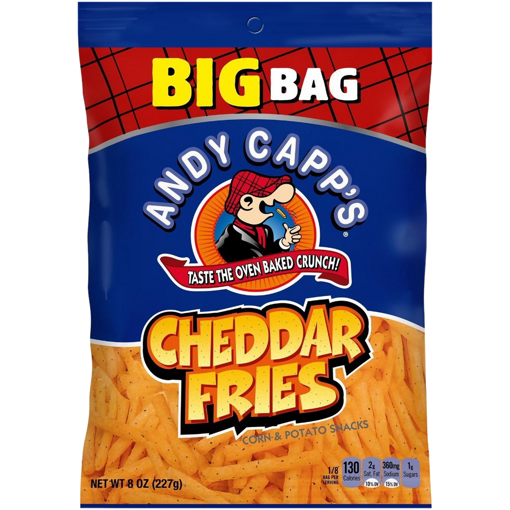 Andy Capp Cheddar Fries BIG BAG - 8oz (227g)