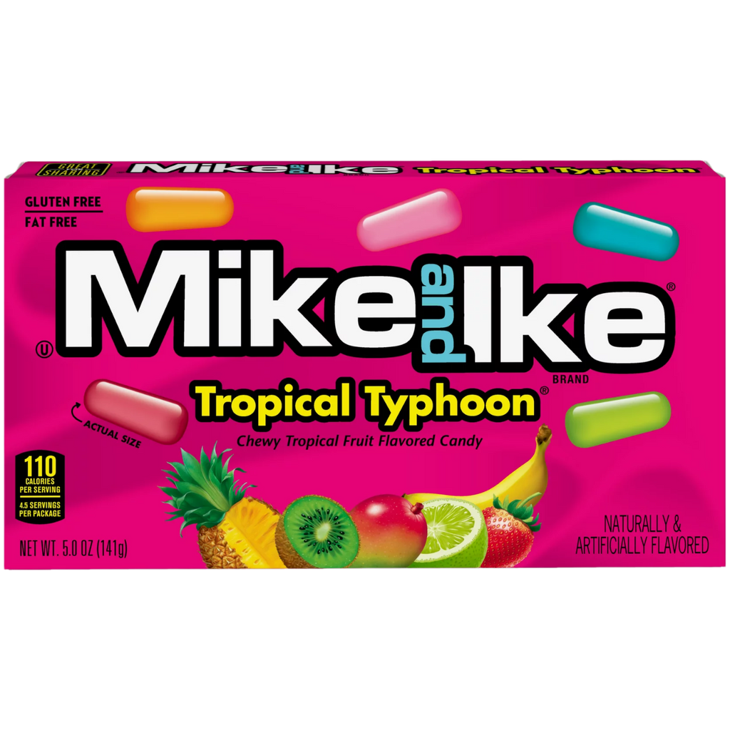 Mike & Ike Tropical Typhoon Theatre Box - 4.9oz (141g)