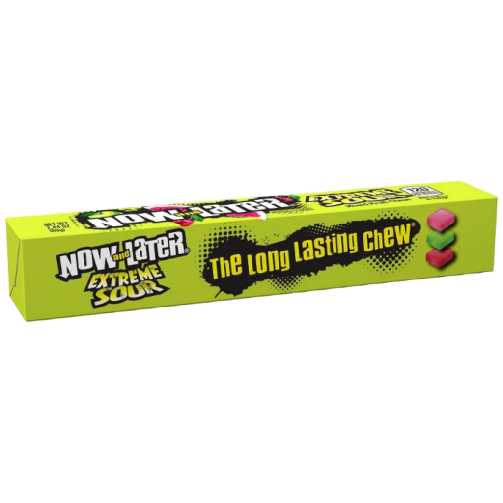 Now & Later Extreme Sour Assorted Tube - 2.44oz (69g)