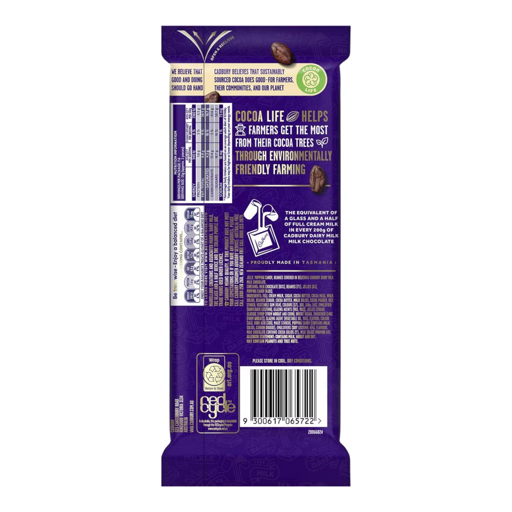 Cadbury Dairy Milk Marvellous Creations Chocolate Block (Australia) - 6.7oz (190g)