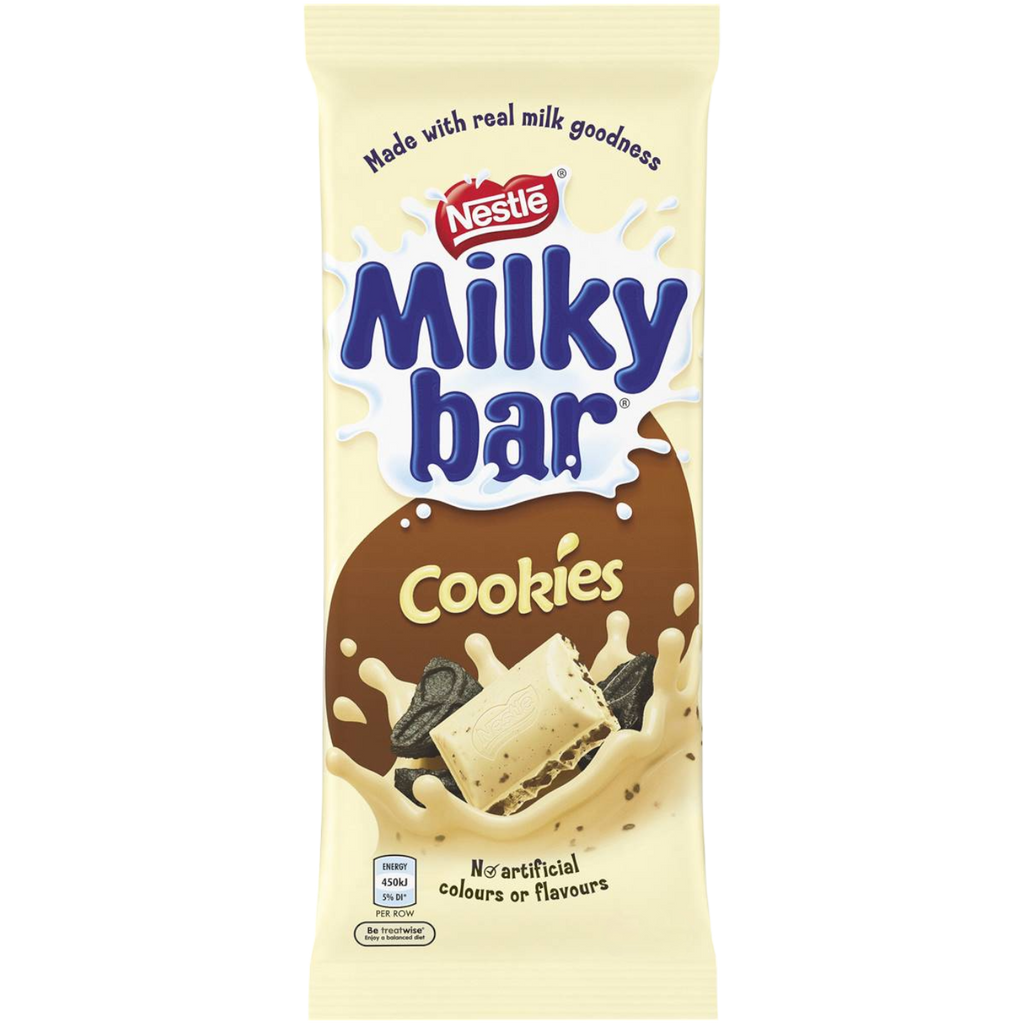 Milkybar Milk & Cookies Chocolate Block (Australia) - 2.8oz (80g)