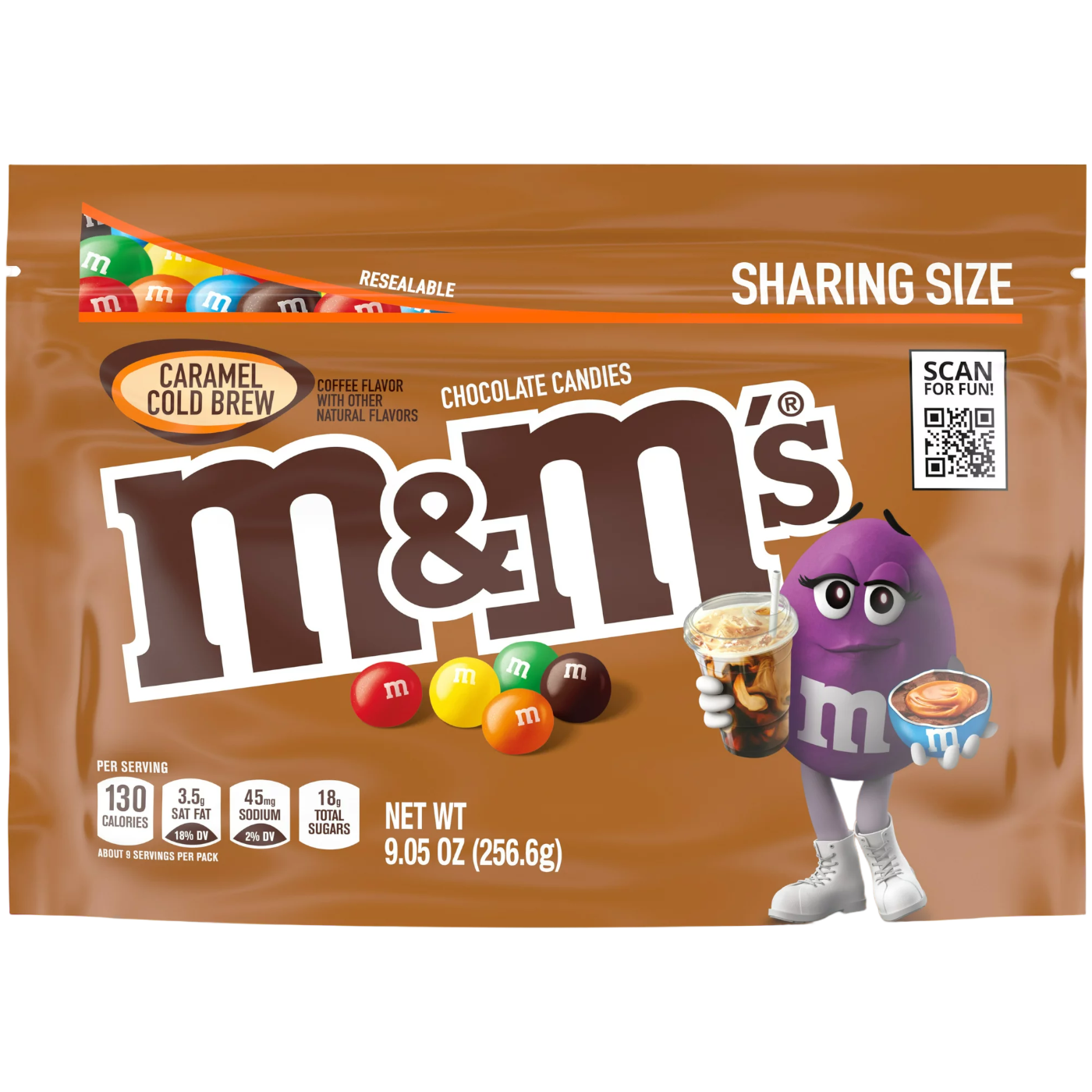 M&M's Caramel Cold Brew Sharing Bag - 9.05oz (256.6g)