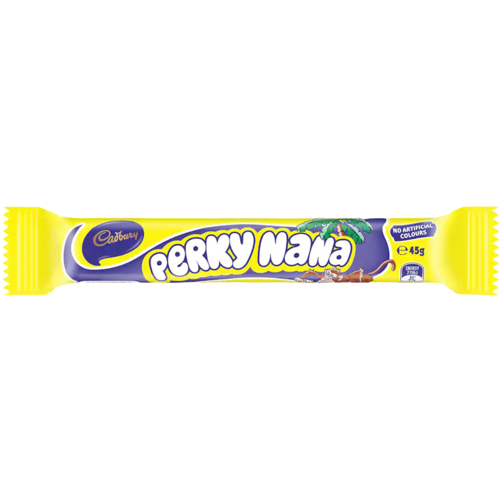 Cadbury Perky Nana Mega Bar (New Zealand) - 1.59oz (45g)