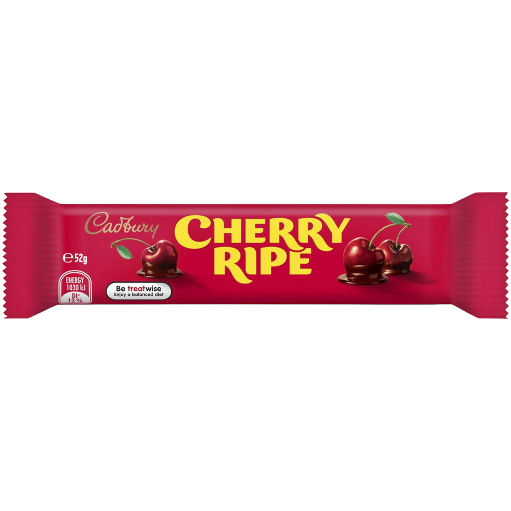 Cadbury Cherry Ripe Chocolate Bar (Australia) - 1.83oz (52g) BB 25/06/24