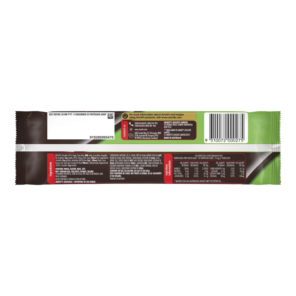 Arnott's Chocolate Mint Slice (Australia) - 7oz (200g)