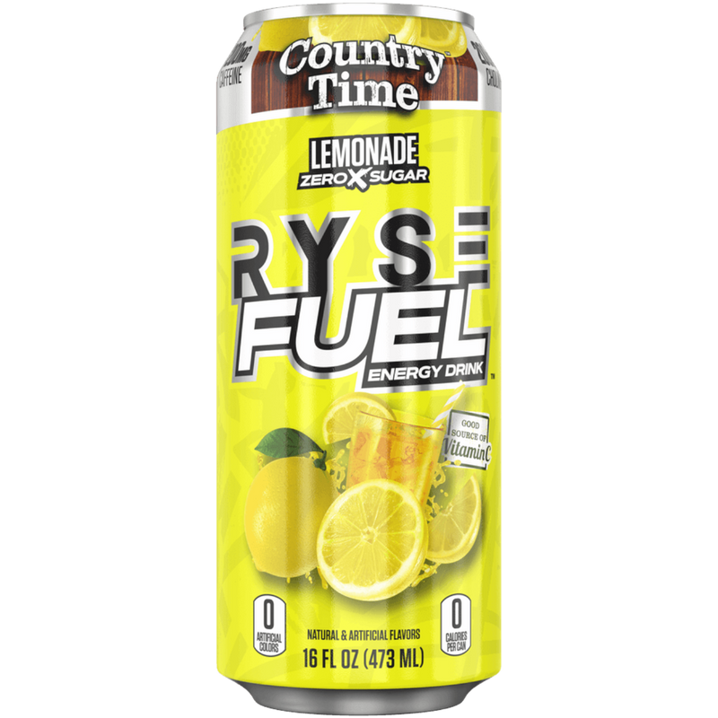 RYSE FUEL Country Time Lemonade Flavour Energy Drink - 16fl.oz (473ml)