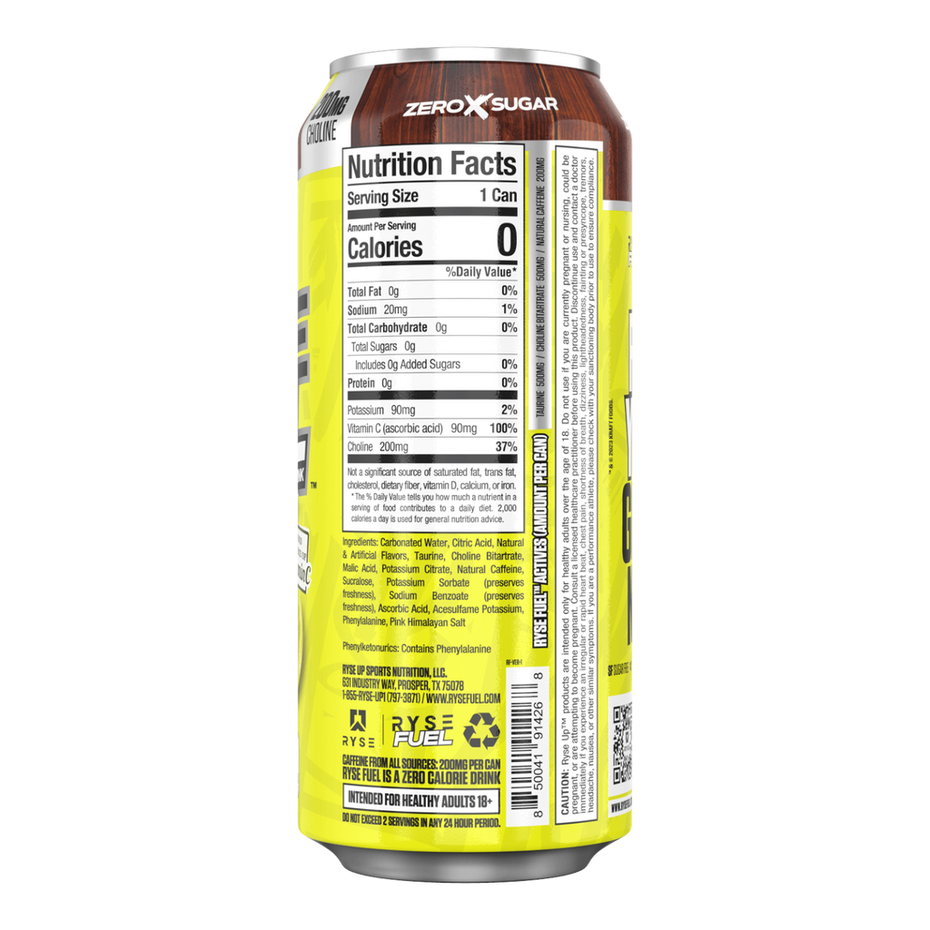 RYSE FUEL Country Time Lemonade Flavour Energy Drink - 16fl.oz (473ml)