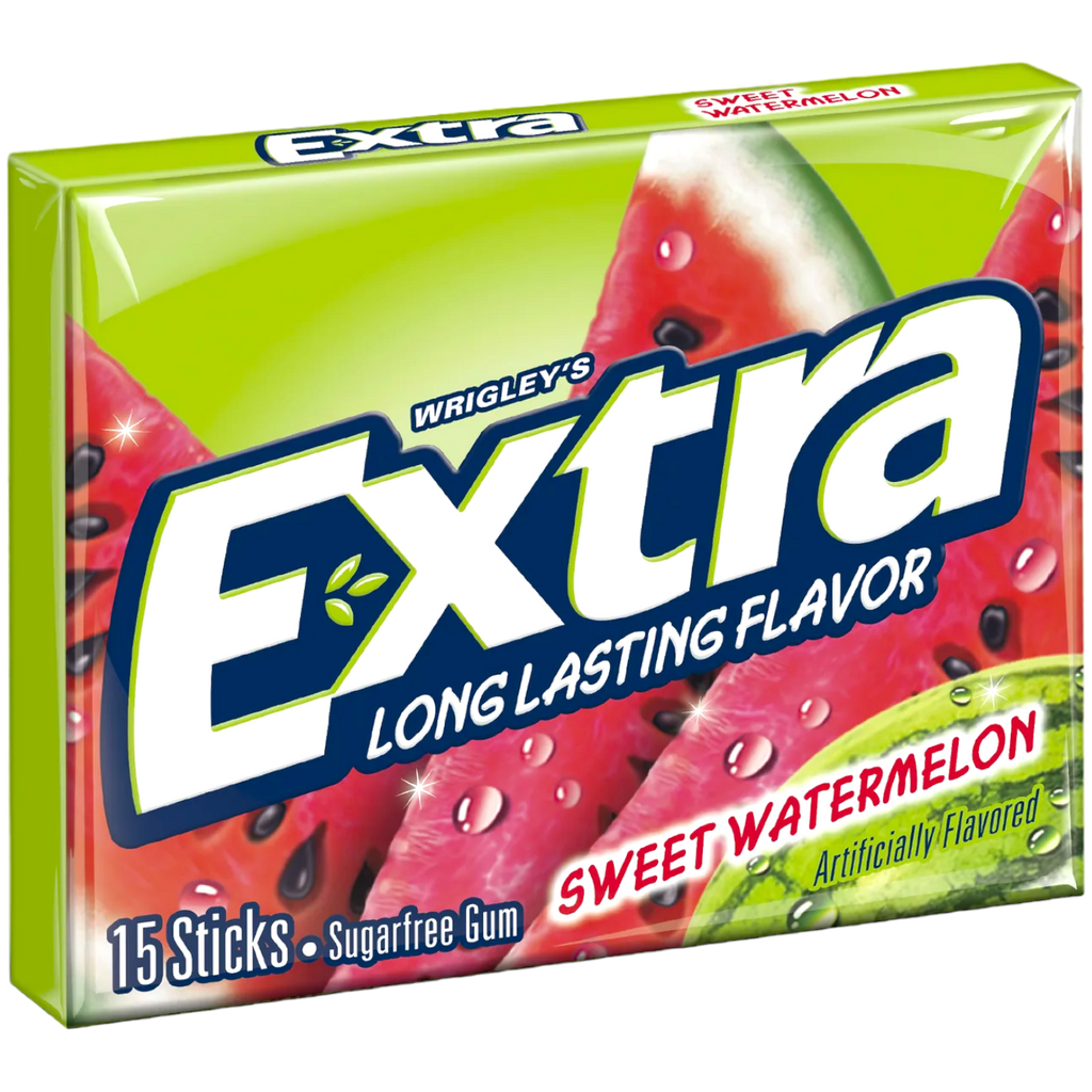 Wrigley's Extra Sweet Watermelon Sugarfree Gum (Limited Edition) - 15 Sticks