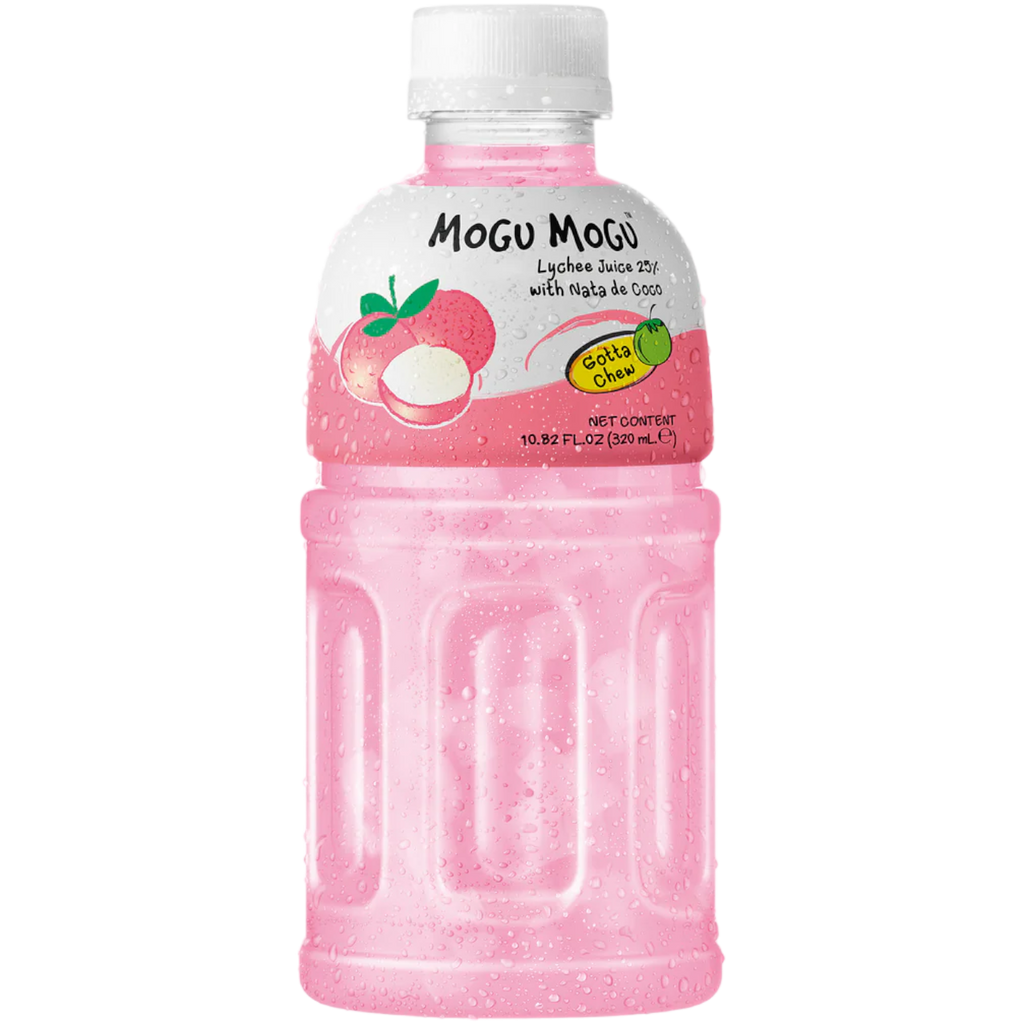 Mogu Mogu Lychee Flavoured Drink with Nata de Coco - 10.82fl.oz (320ml)