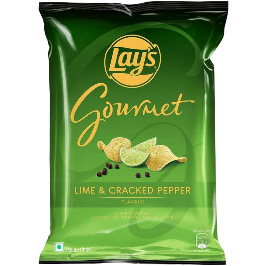 Lay's Gourmet Lime & Cracked Pepper (Indian) – 1.27oz (36g)