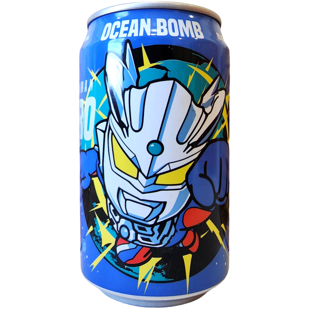 Ocean Bomb Ultraman Yoghurt Drink (Blue Design) - 11.1fl.oz (330ml)