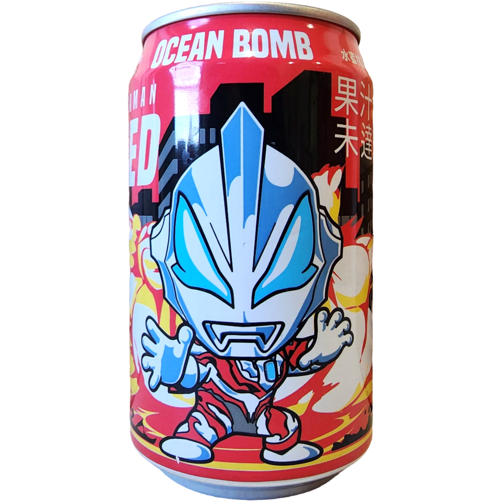 Ocean Bomb Ultraman Peach Yoghurt Drink Red Design 11 1fl oz 330m ocean-bomb-ultraman-peach-yoghurt-drink-red-design-11-1fl-oz-330m