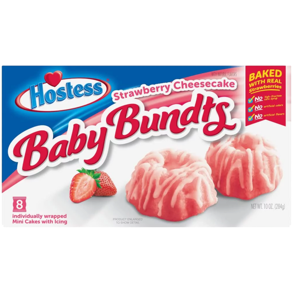 Hostess Strawberry Cheesecake Baby Bundts 8-Pack - 10oz (284g)