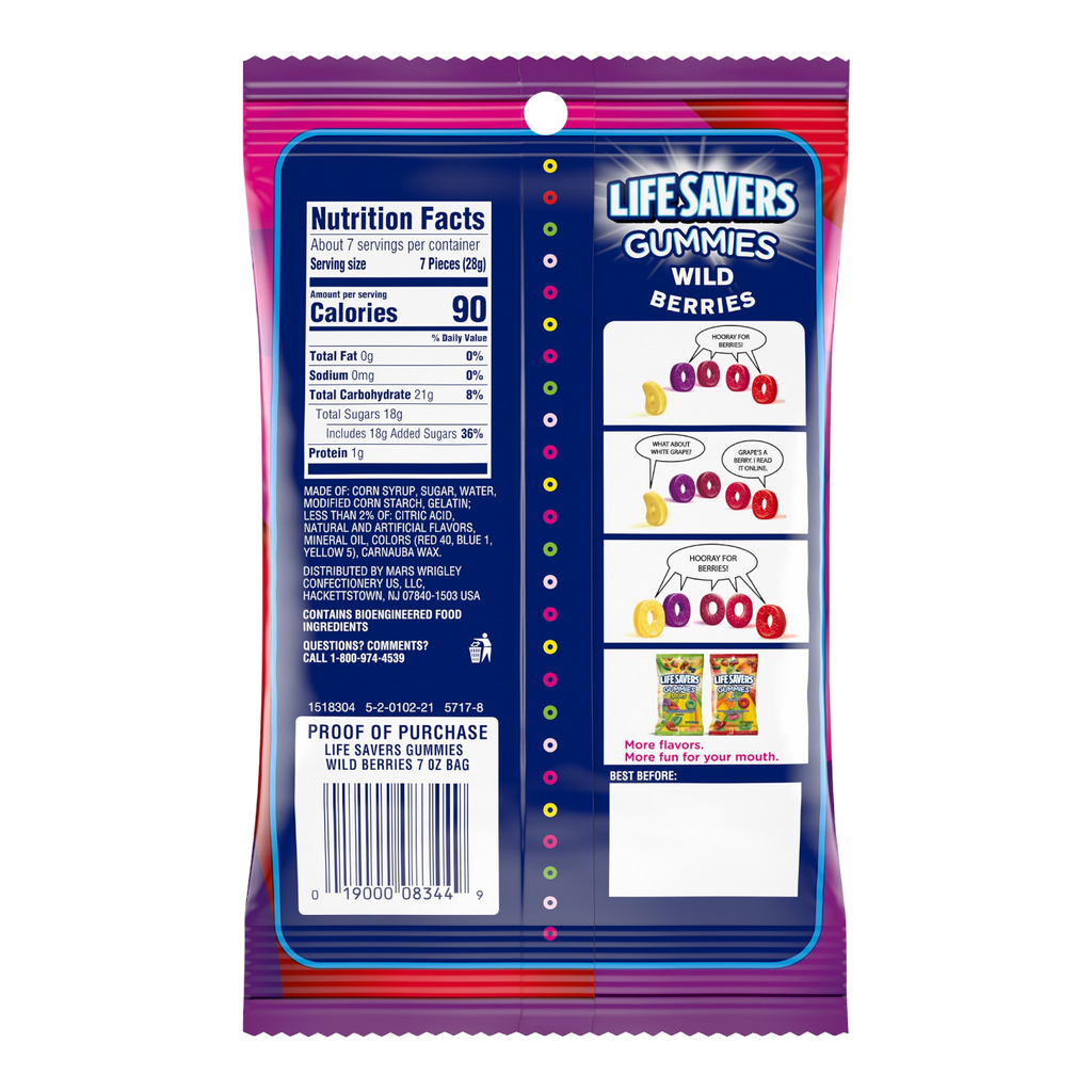 Lifesavers Gummies Wild Berries - 7oz (198g)