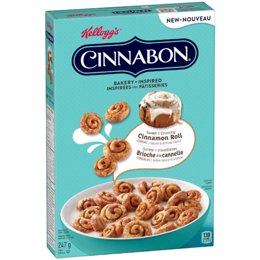 Kellogg's Cinnabon Cinnamon Roll Cereal (Canada) - 8.7oz (247g)