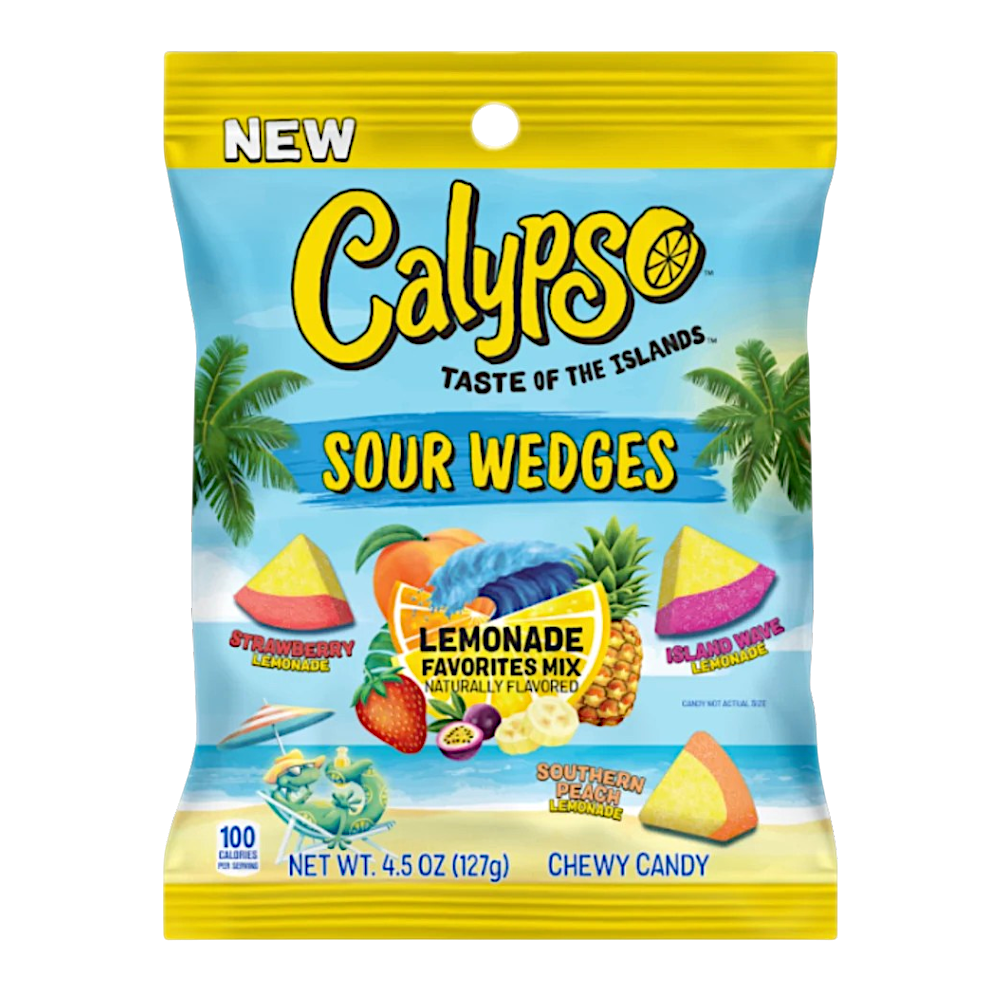 Calypso Sour Wedges Lemonade Favourites Mix - 4.5oz (127g)