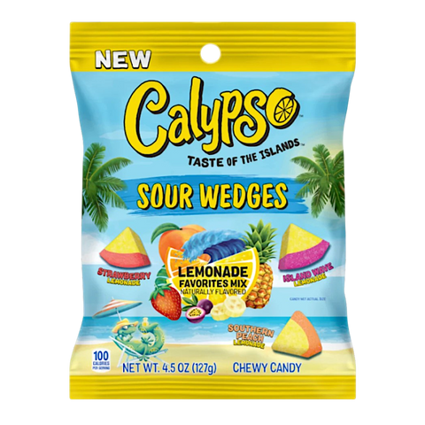 Calypso Sour Wedges Lemonade Favourites Mix - 4.5oz (127g