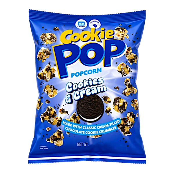 Cookie Pop Cookies & Cream Popcorn - 5.25oz (149g) – Poppin Candy
