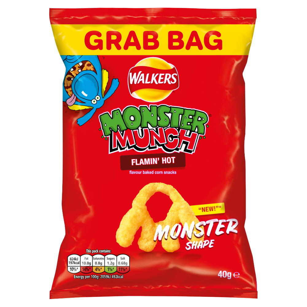 Monster Munch Flamin Hot Big Grab Bag - 1.41oz (40g)