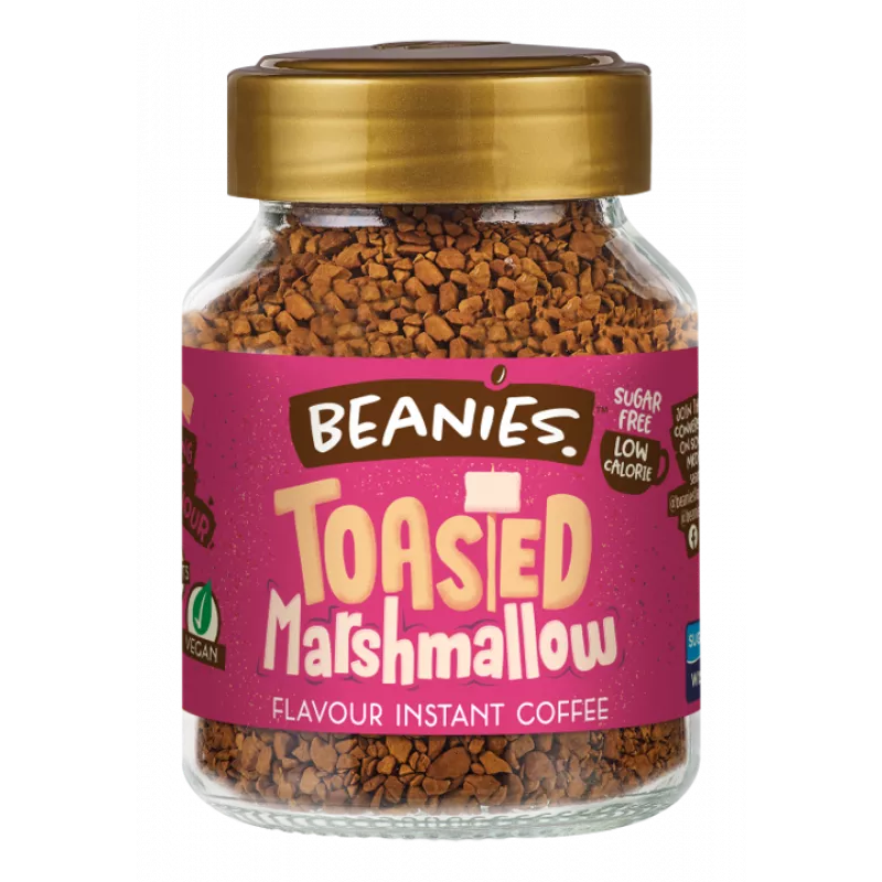 Beanies Toasted Marshmallow Flavour Instant Coffee - 50g