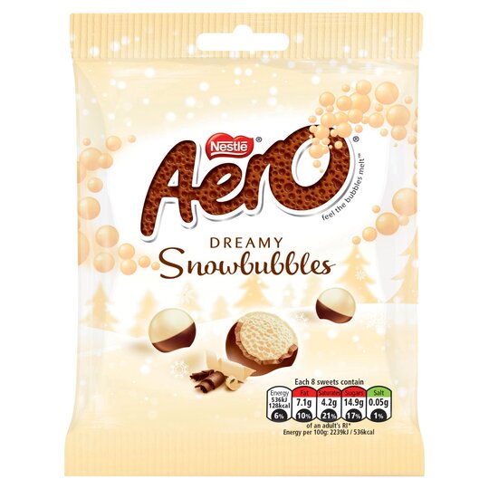 Aero Dreamy Snowbubbles Chocolate 80G