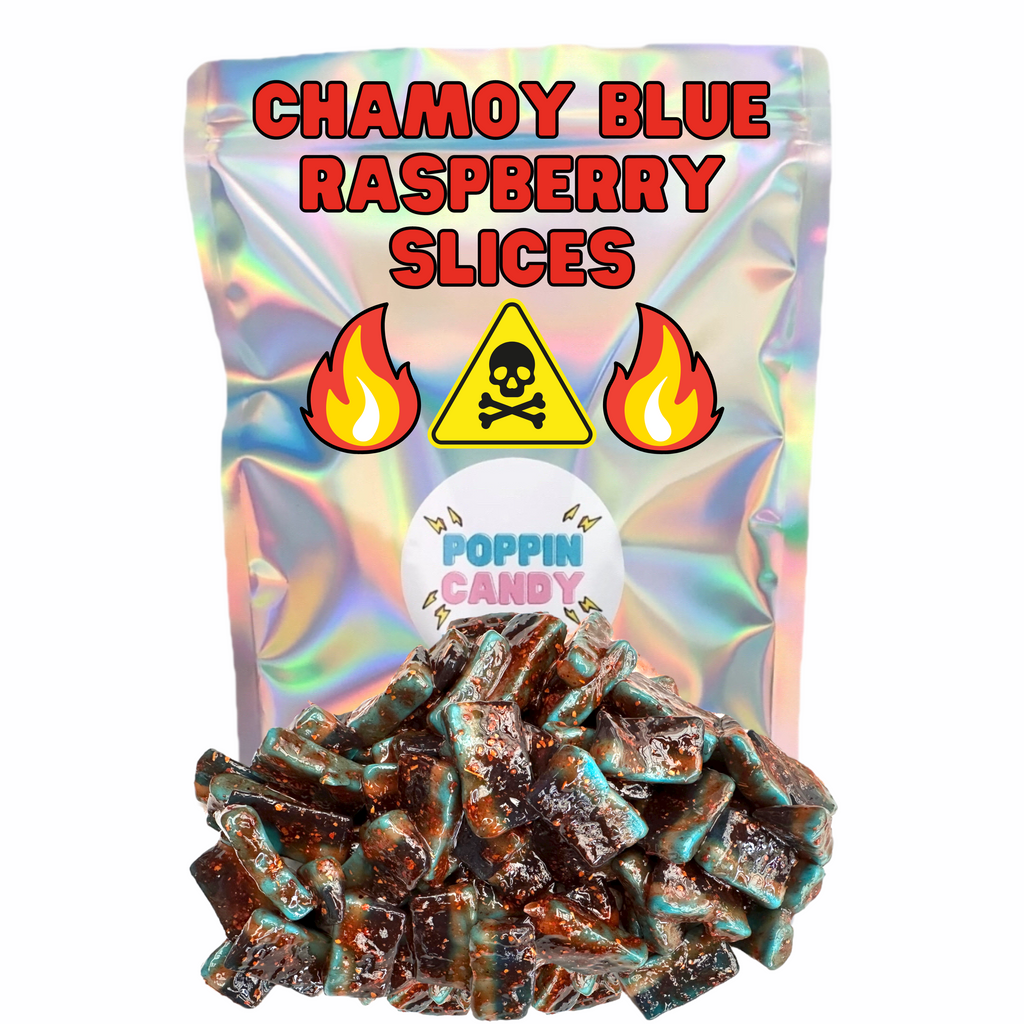 Chamoy Blue Raspberry Slices - 150g