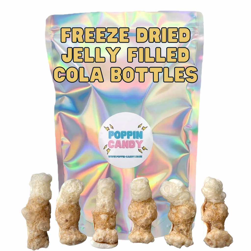 Freeze Dried Jelly Filled Cola Bottles Poppin Candy